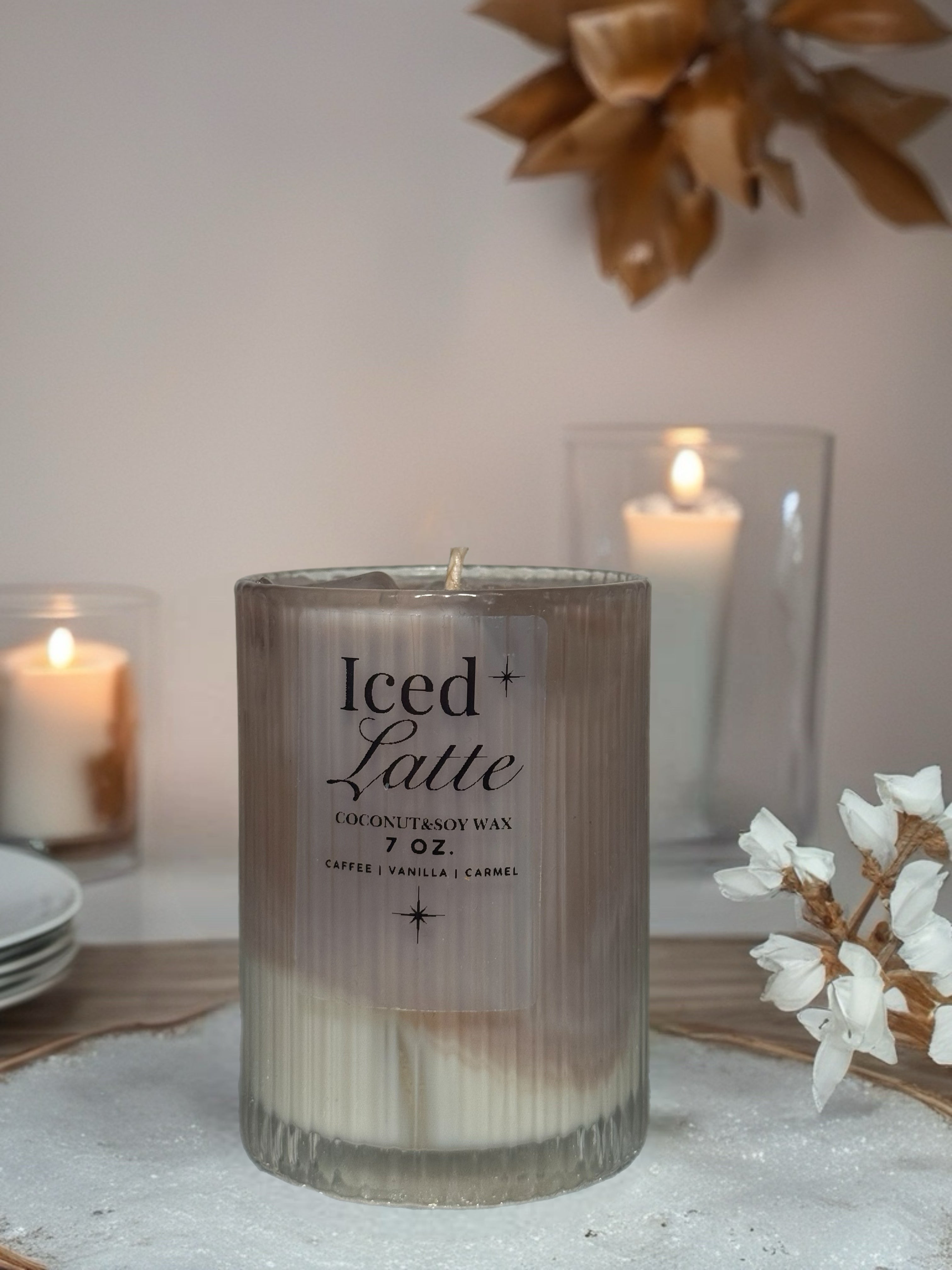 Ice Latte Candle – Handmade in UAE | Realistic Coffee Aesthetic