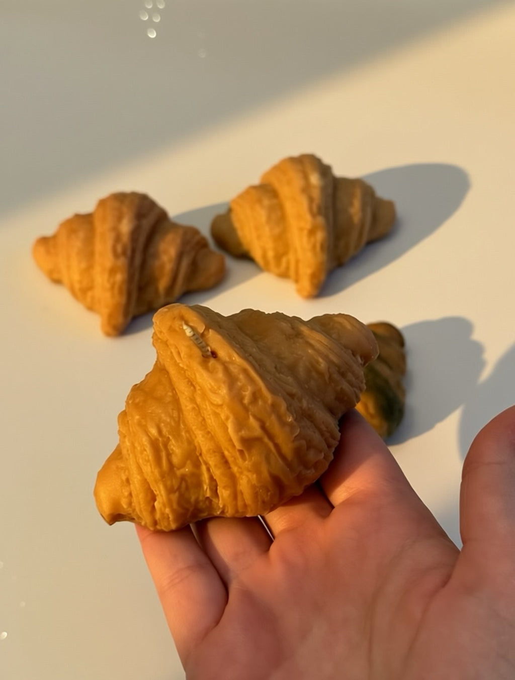 Croissant Candle – Luxury Gourmand Coconut Wax Candle (Vanilla, Chocolate or Pistachio) handmade in UAE