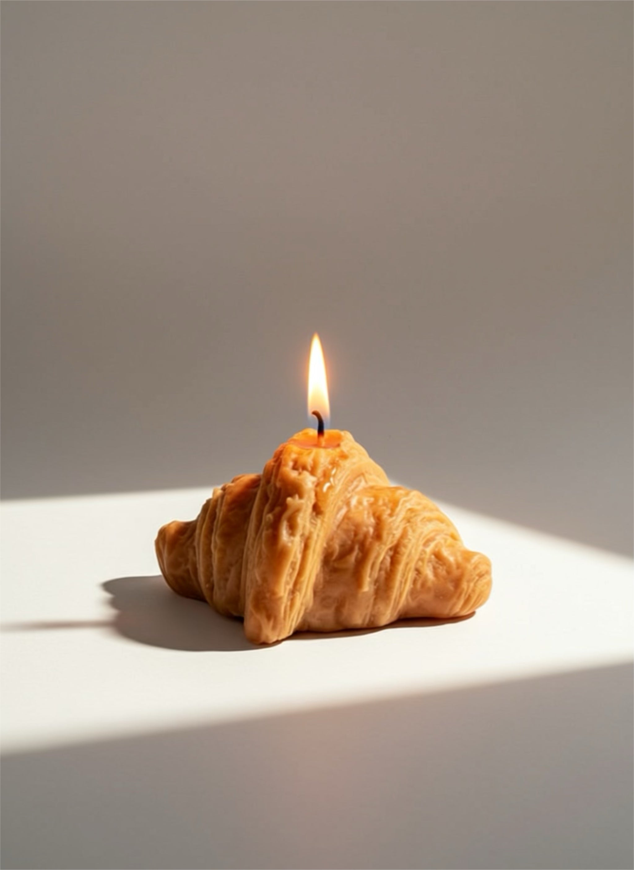 Croissant Candle – Luxury Gourmand Coconut Wax Candle (Vanilla, Chocolate or Pistachio) handmade in UAE